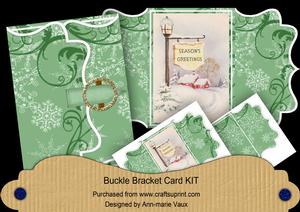 Pub Sign Buckle Bracket Mini Card Kit