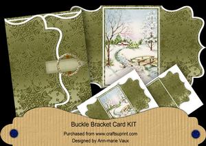 Snowscene Olive Buckle Bracket Mini Card Kit