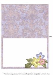 Blue Multi Fmk Fancy Square Kit Matching Folded Insert