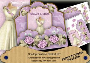 Cr Lilac Fabulous & Stylish Scallop Fashion Tag Cf Mini Kit