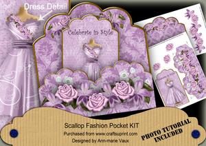 Lil Birdy Celebrate in Style Scallop Fashion Tag Cf Mini Kit