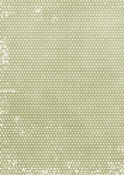 White Dotty Olive A4 Backing Paper