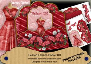 Red Dot Butterfly Birthday Girl Fashion Tag Cf Minikit