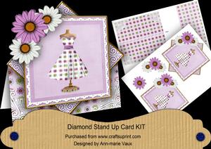 Lilac Daisy Dress Diamond Mini Card Kit