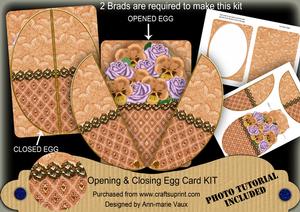 Borange Pansy 3D Fab Opening Egg Card Mini Kit