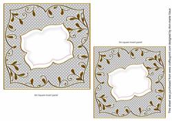 Silver Dotty Fancy 6in & 5in Insert Panel Sheet