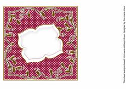 Hot Pink Dotty Fancy 7in x 7in Square Insert Panel Sheet