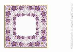 Lilac Fmk Centre 7in x 7in Square Insert Panel Sheet