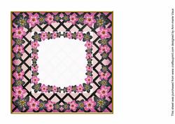 Black Pink Fmk Centre 7in x 7in Square Insert Panel Sheet