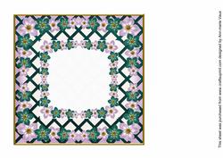 Peacock Lilac Fmk Centre 7in x 7in Square Insert Panel Sheet