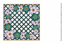 Peacock Lilac Fmk Corner 7in x 7in Square Insert Panel Sheet