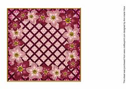 Pink Fmk Corner 7in x 7in Square Insert Panel Sheet