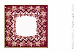 Pink Fmk Centre 7in x 7in Square Insert Panel Sheet