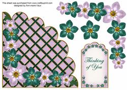 Peacockl Fmk Thinkin Ofu 7in Scallop Corner Decoupage Topper