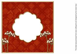 Sunrise Lattice Time Flower 8in X8in Square Insert Panel