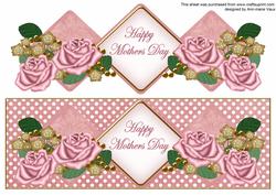 Pink Rose Mothers Day Exlarge Dl Diamond Topper