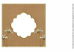 Vtea Dotty Time Flower 7in x 7in Square Insert Panel
