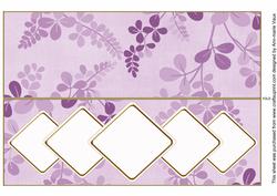 Lilac Oriental Fern Diamond Ex Large Dl Folded Insert