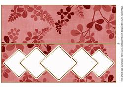 Dred Oriental Fern Diamond Ex Large Dl Folded Insert