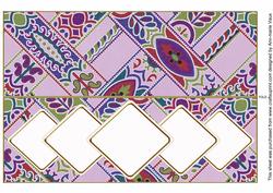Lilac Paisley Weave Diamond Ex Large Dl Folded Insert