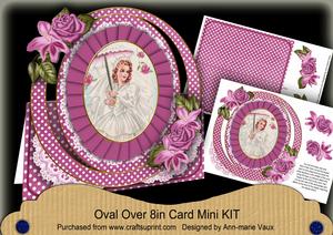 The Bride to Be Oval Over 3D Mini Card Kit