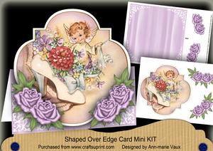 Lilac Shoe Fairy Fancy Over 3D Mini Card Kit
