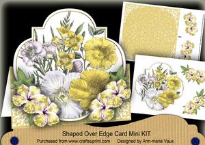 Lemon Hibiscus Fancy Over 3D Mini Card Kit
