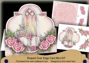 Glory Window Pink Fancy Over 3D Mini Card Kit