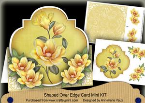 Lemon Magnolia Fancy Over 3D Mini Card Kit