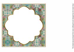 Teal Metal Fleur 7in x 7in Square Insert Panel