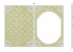 Cream Aged Lattice Fashion Base 7x5in Folded Insert