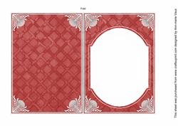 Dred Aged Lattice Fashion Base 7x5in Folded Insert