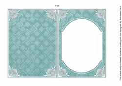 Dteal Aged Lattice Fashion Base 7x5in Folded Insert