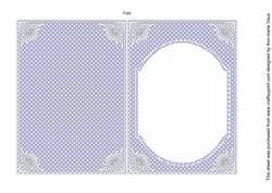 Blue Dotty Fashion Base 7x5in Folded Insert