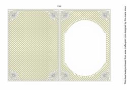 Cream Dotty Fashion Base 7x5in Folded Insert