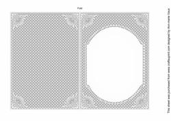 Silver Dotty Fashion Base 7x5in Folded Insert