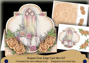 Glory Window Peach Fancy Over 3D Mini Card Kit