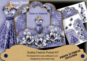 Blue Magnolia Made 2 Measure Scallop Fashion Tag Cf Mini Kit