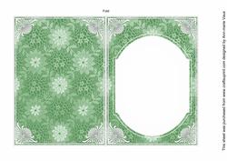 Mgreen Lace Flower Fashion Base 7x5in Folded Insert