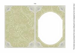 Cream Little Birdy Fashion Base 7x5in Folded Insert