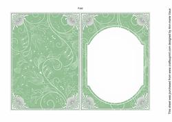 Mgreen Little Birdy Fashion Base 7x5in Folded Insert