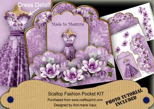Lilac Magnolia Made to Measure Scallop Fashion Tag Cf Kit