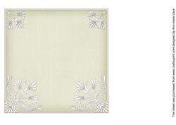 Cream 7in Ornate Lace Tag Matching Insert Panel