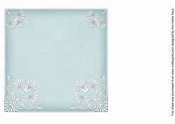 Dteal 7in Ornate Lace Tag Matching Insert Panel