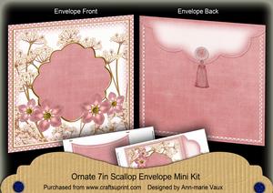 Pink Fmk Time 7x7inch Easy Assemble Envelope Mini Kit