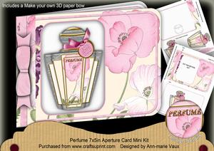 Pink Poppy Perfume 7x5inch Aperture Card Mini Kit