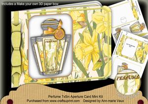 Happy Daffs Perfume 7x5inch Aperture Card Mini Kit