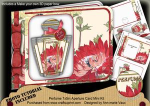 Red Anemone Perfume 7x5inch Aperture Card Mini Kit