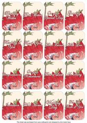 Red Anemone Matching Floral Perfume Mixed Sentiment Cards