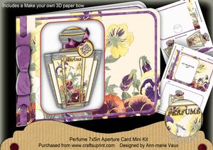 Pansies Perfume 7x5inch Aperture Card Mini Kit
